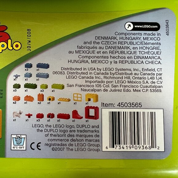 LEGO DUPLO Building Blocks Box #5416 Retired BRAND NEW Preschool 33 Pieces - Picture 4 of 5